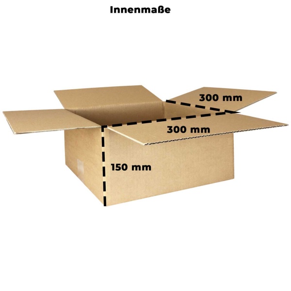 Karton 300x300x150 mm - einwellig