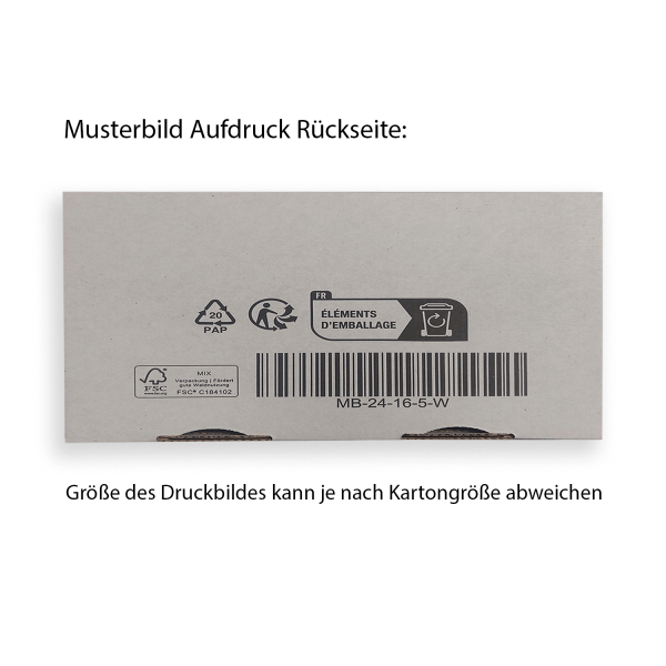 Maxibriefkarton 160x110x50 mm DIN A6 - weiß MB 1