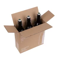 Flaschenversandkarton Bier für 3 Flaschen (inkl. Einlage)