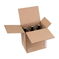 Flaschenversandkarton Bier für 6 Flaschen (inkl. Einlage)