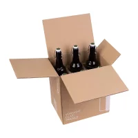 Flaschenversandkarton Bier für 6 Flaschen (inkl. Einlage)