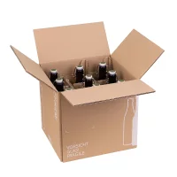 Flaschenversandkarton Bier für 9 Flaschen (inkl. Einlage)