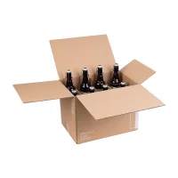 Flaschenversandkarton Bier für 12 Flaschen (inkl. Einlage)